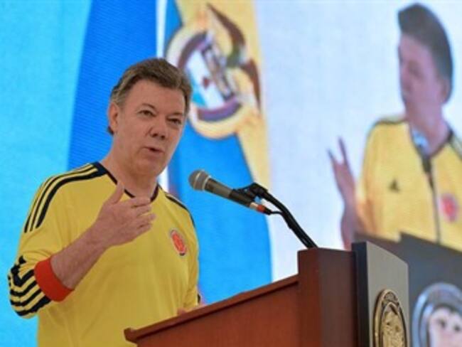 Santos se declara entusiasmado por grupo de Colombia en el Mundial