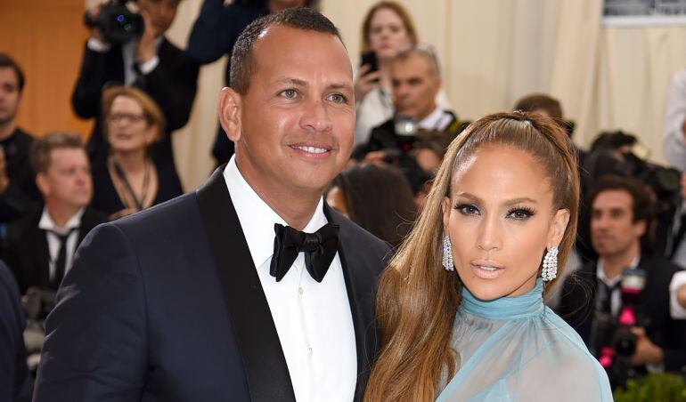 Jennifer Lopez y su pareja Alex Rodríguez