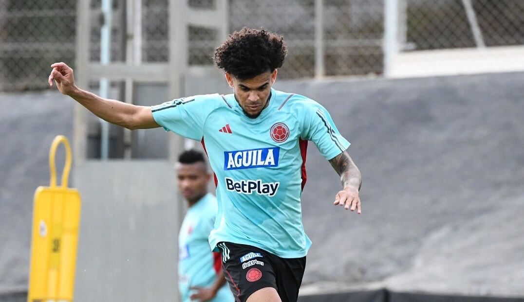 Luis Díaz durante la concentración de la Selección Colombia en Valencia / FCF.