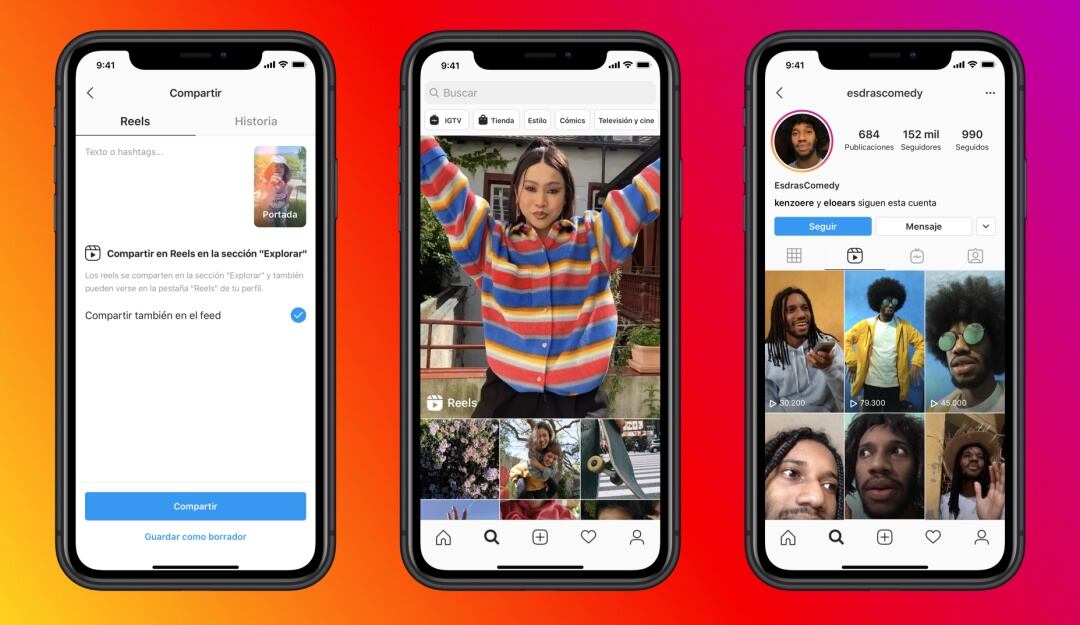Instagram Reels, nuevas funciones