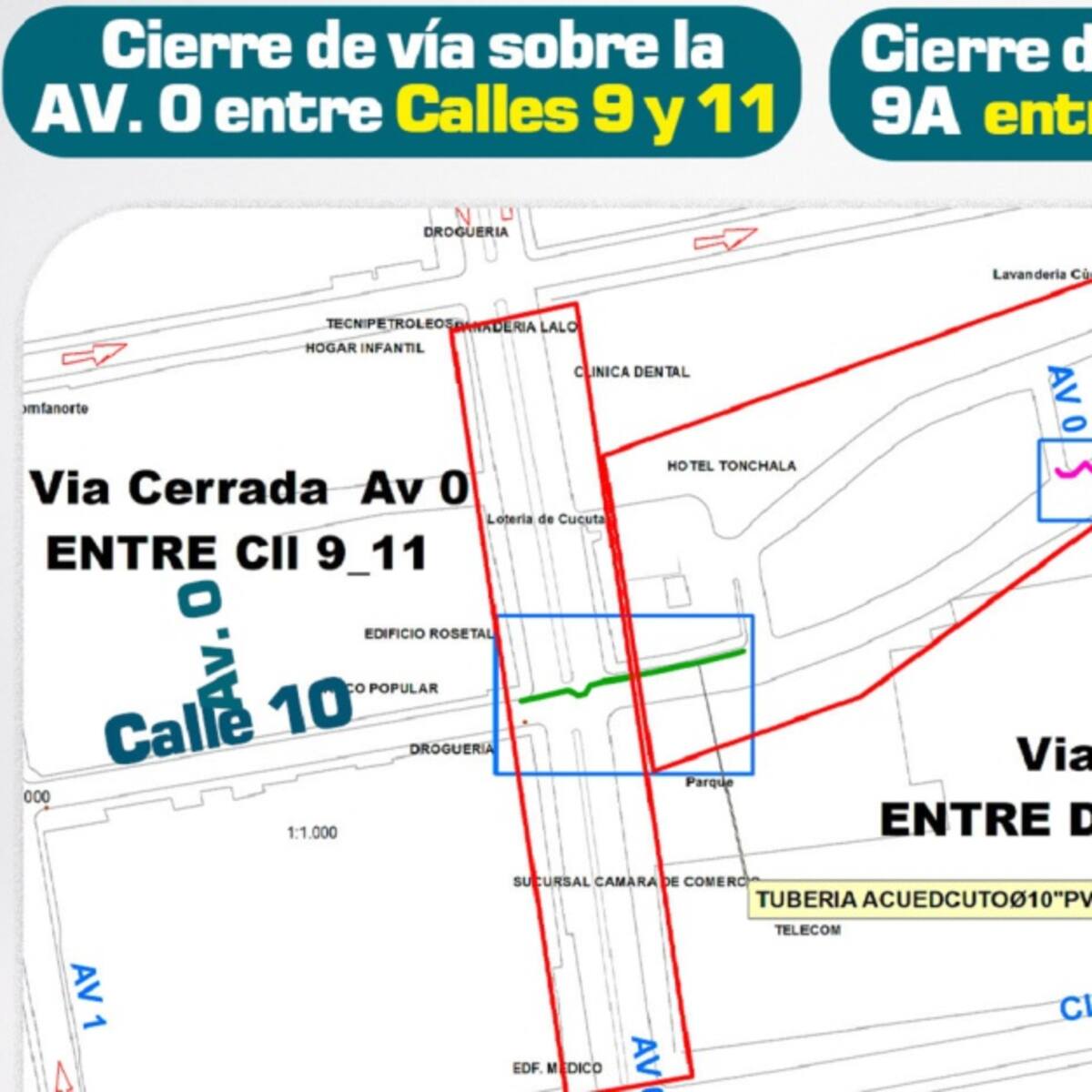 Avanzan trabajos de acueducto en el centro de la ciudad