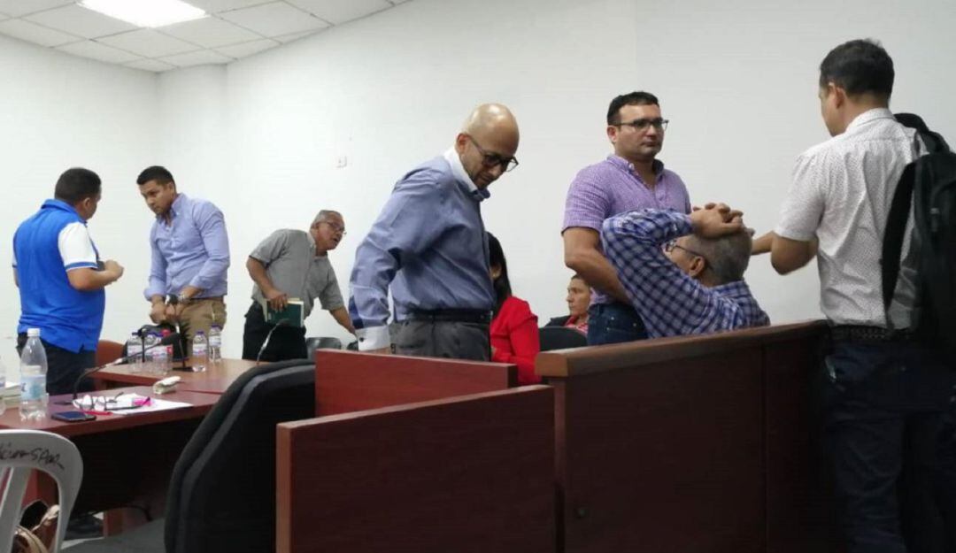 Dagoberto Barraza en audiencias pasadas.