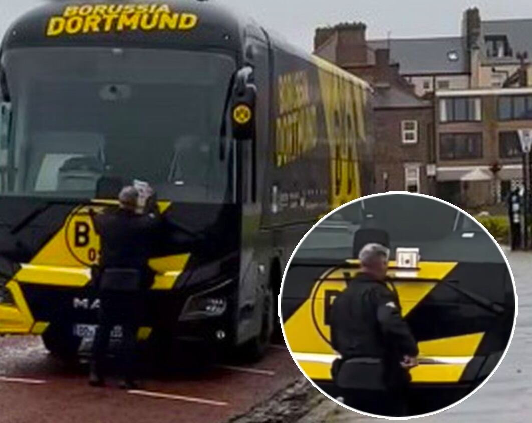 Bus del Borussia Dortmund | Foto: Captura de pantalla