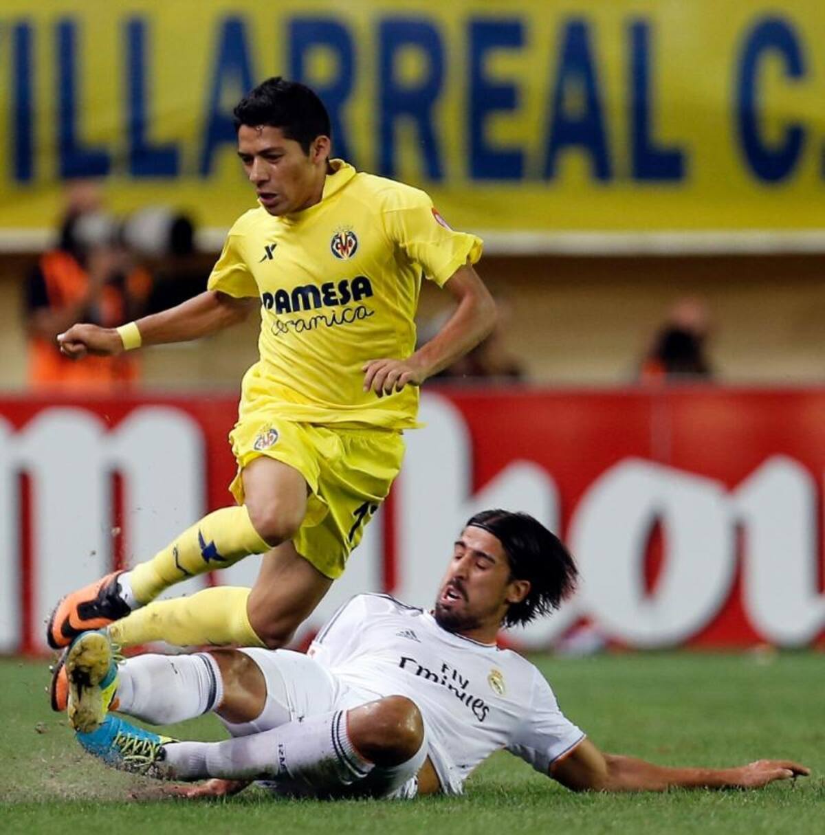 Los goles del partido los marcaron Bale y Cristiano para los merengues y Cani y Dos Santos para los locales.