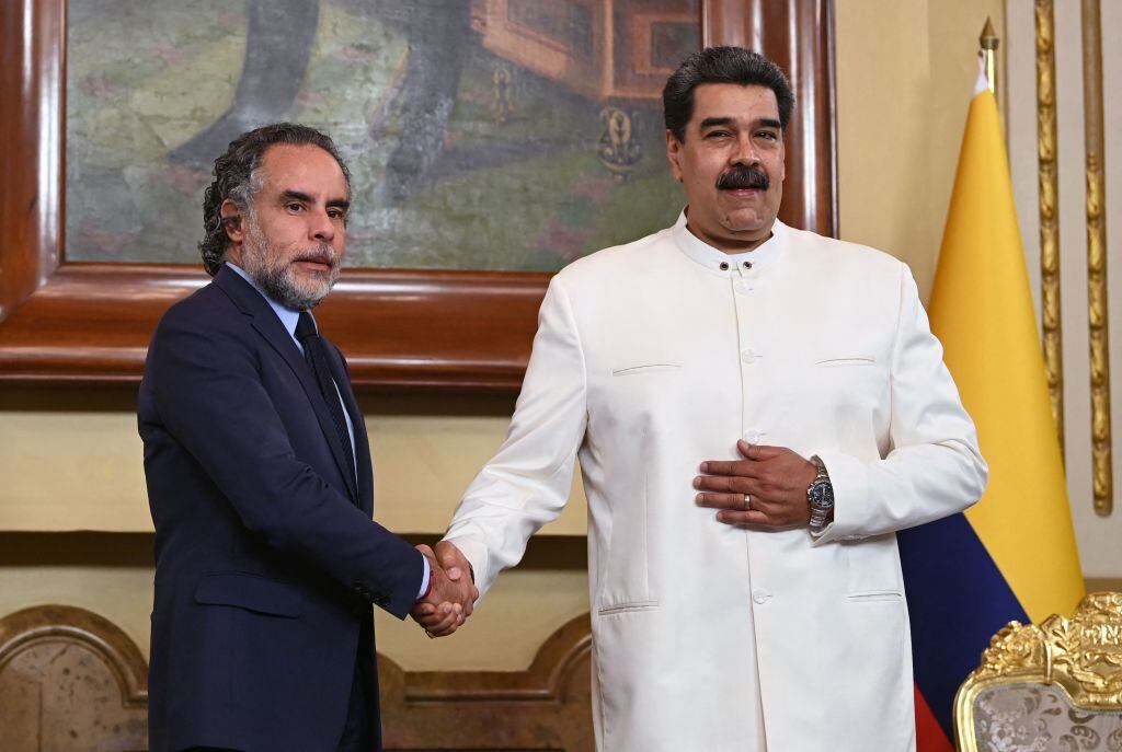 Armando Benedetti y Nicolás Maduro.