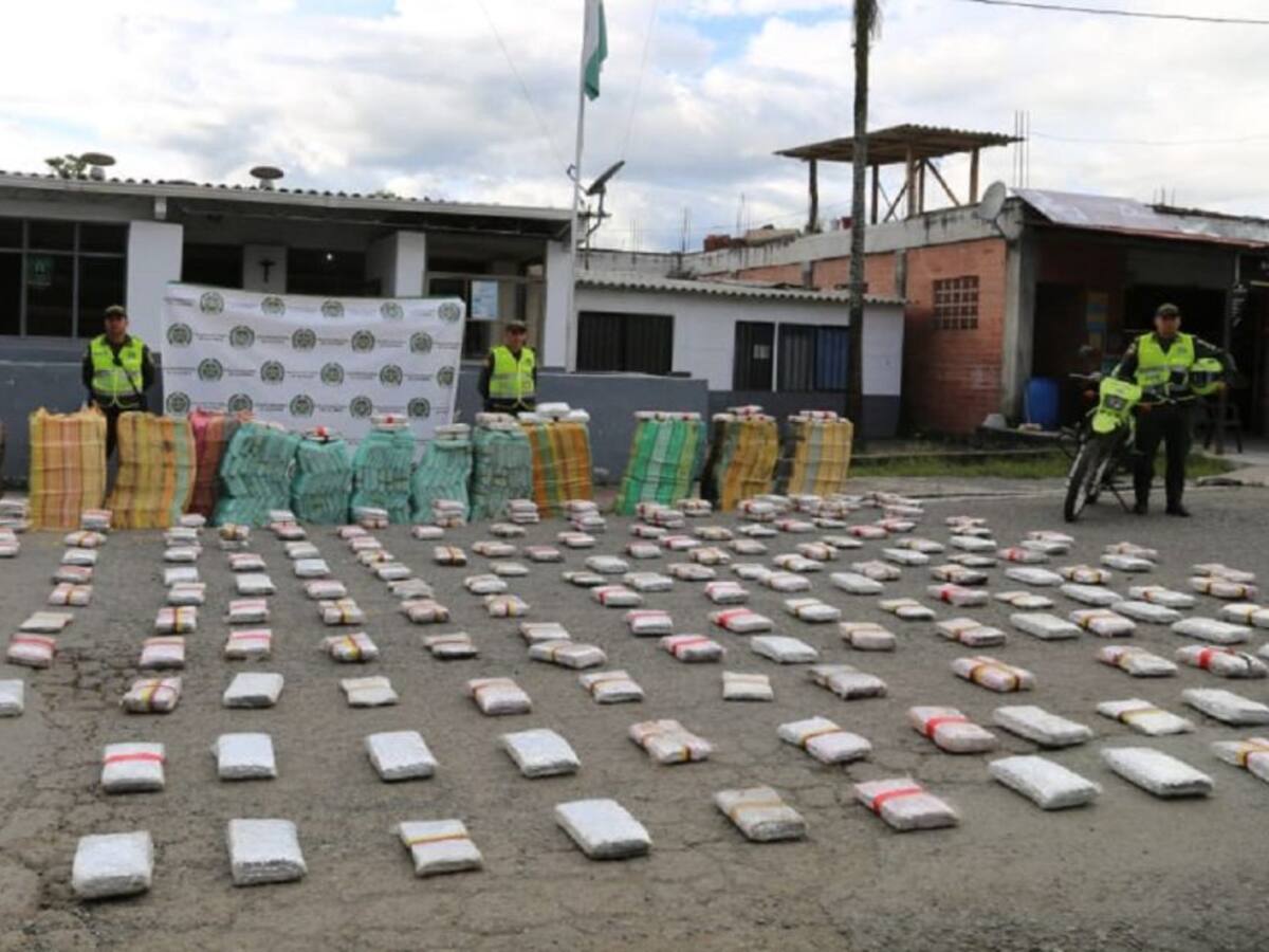 Policía incauta más de una tonelada de marihuana en las vías de Caldas