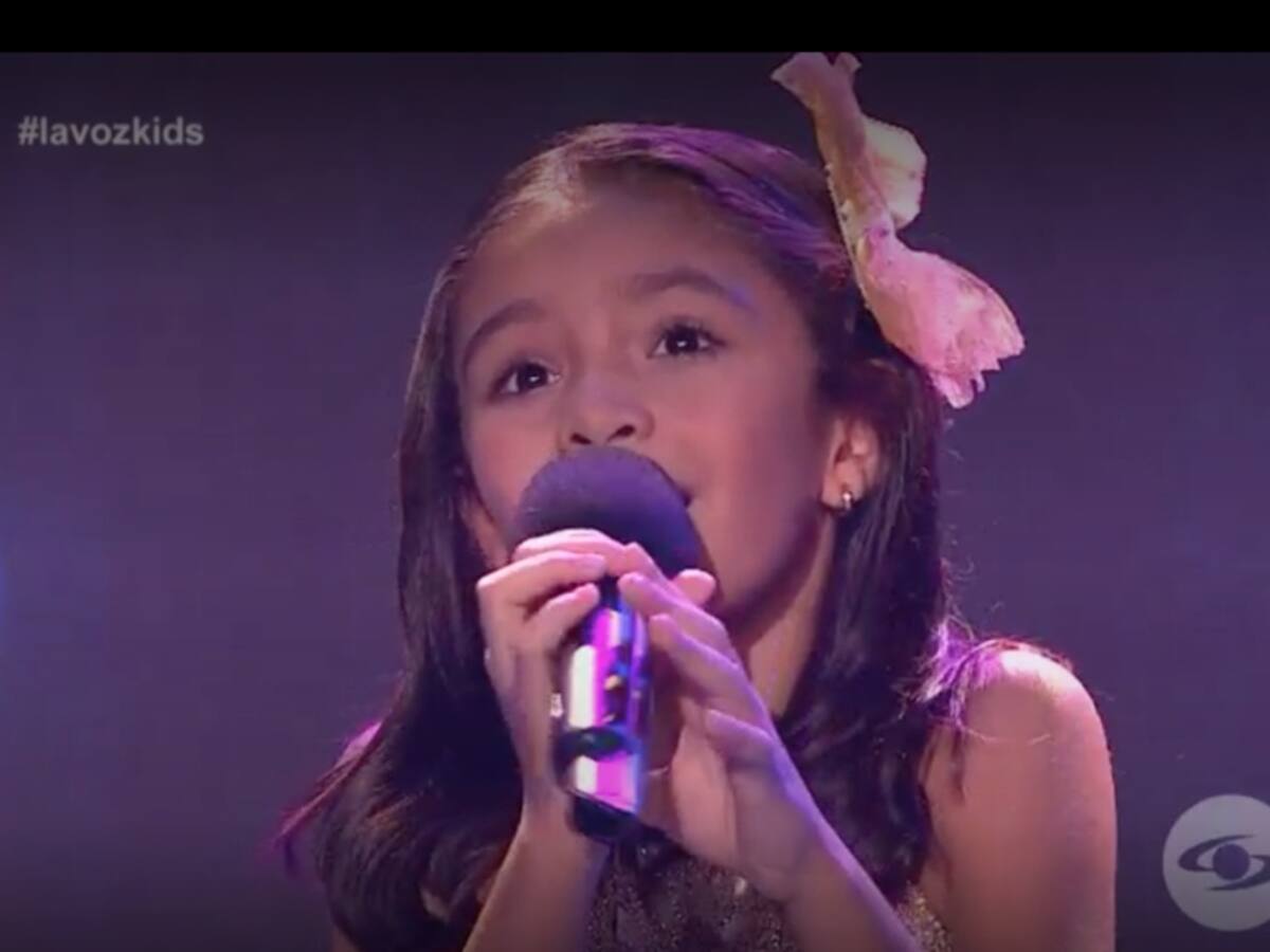 Barranquillera versionó canción en inglés en La Voz Kids y dejó a más de uno sin palabras