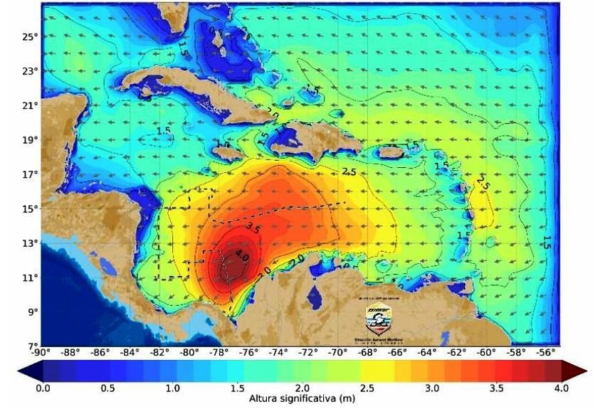 Los vientos alcanzaran velocidad de hasta 65 km/h