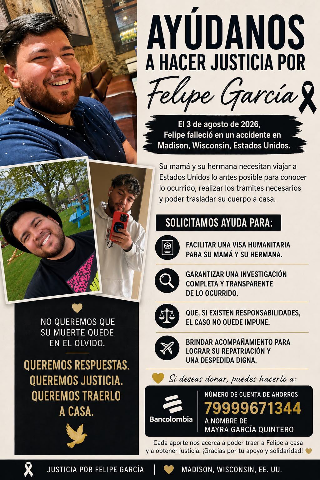 Foto: suministrada familia de Felipe García