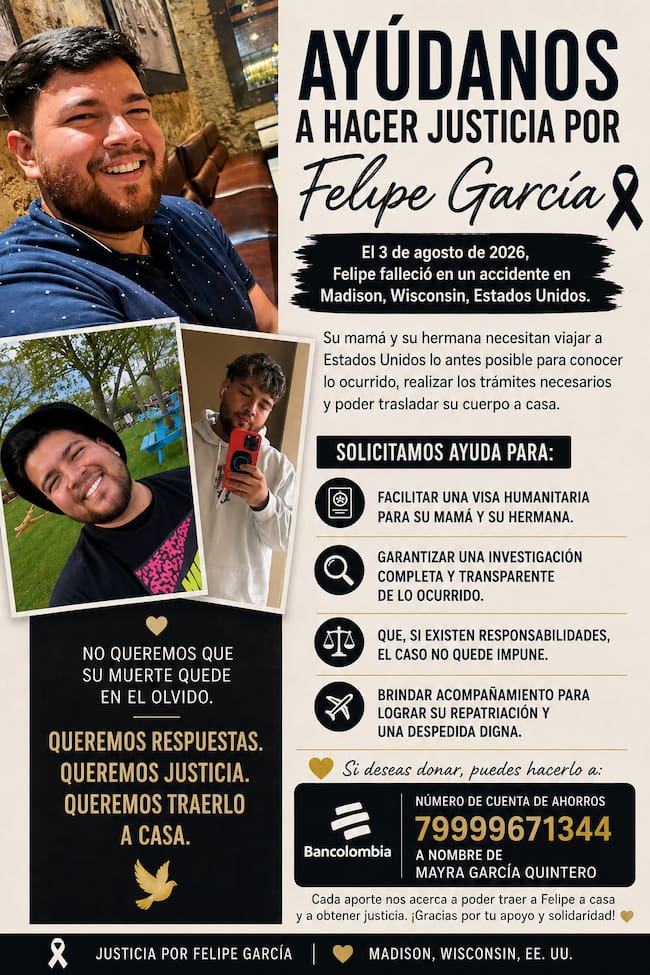 Foto: suministrada familia de Felipe García
