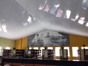 Cielo raso de la bilblioteca del colegio Inem de Armenia