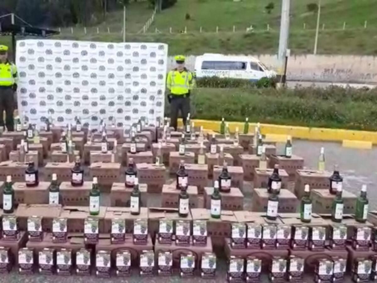 Cae cargamento de licor ilegal en Boyacá
