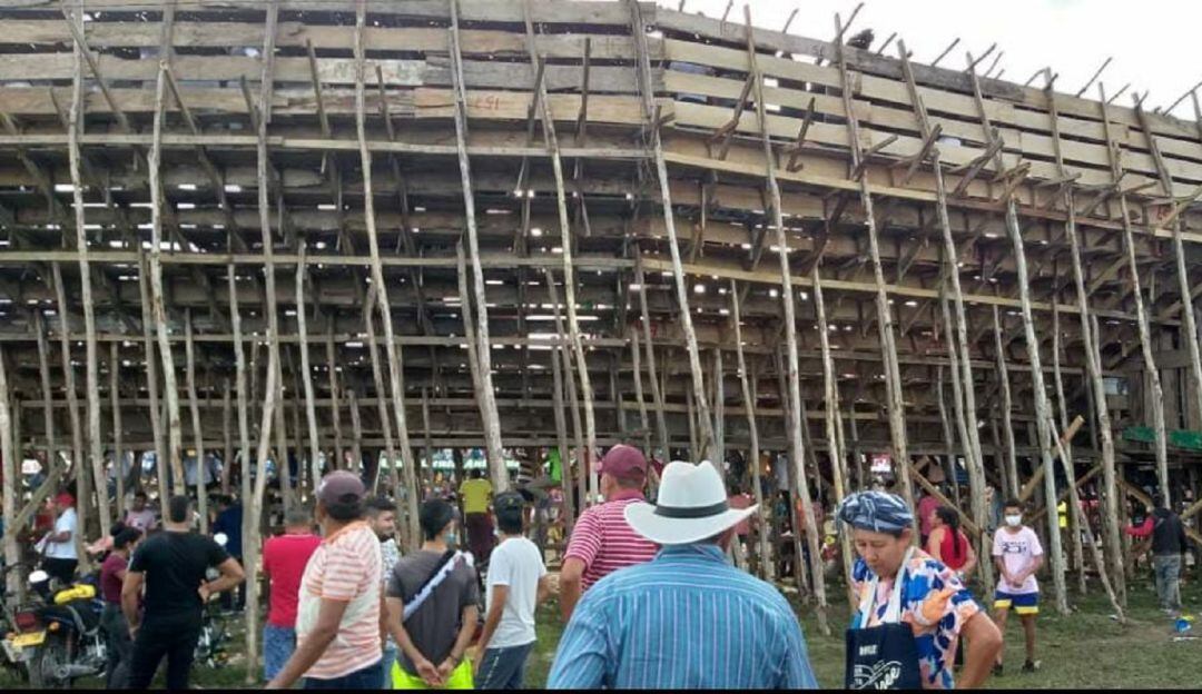 Detectan fallas en la estructura de palcos en corralejas de Betulia, Sucre