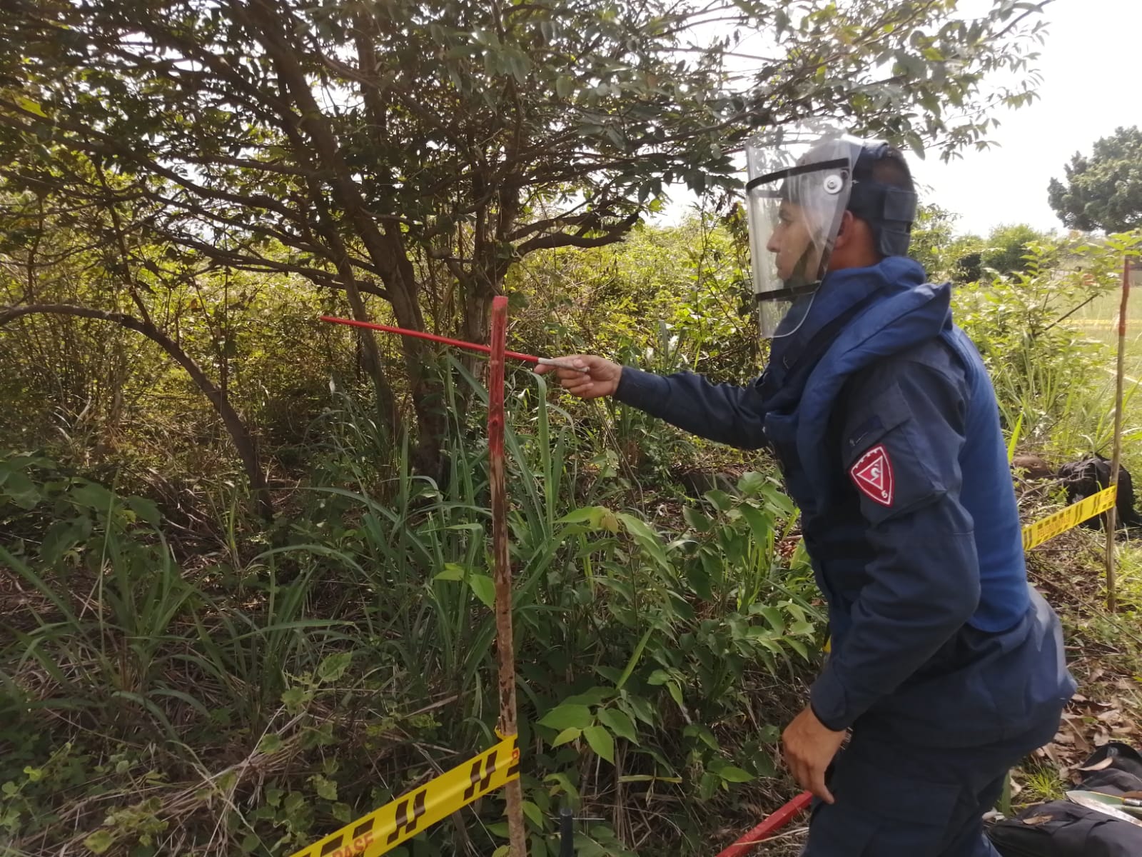 Cortesía: Brigada de Ingenieros de Desminado Humanitario del Ejército Nacional.