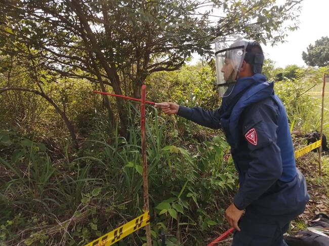Cortesía: Brigada de Ingenieros de Desminado Humanitario del Ejército Nacional.