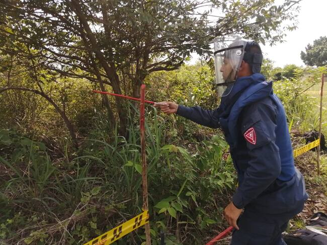 Cortesía: Brigada de Ingenieros de Desminado Humanitario del Ejército Nacional.