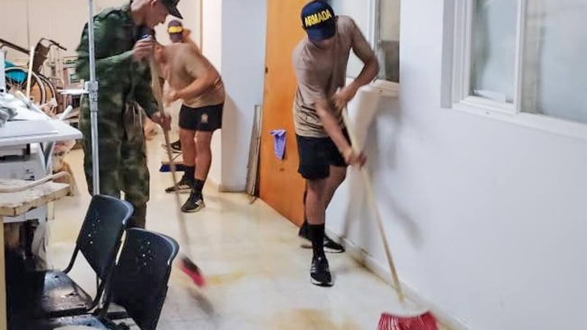Hospital de San Andrés sufrió inundaciones a causa de las fuertes lluvias