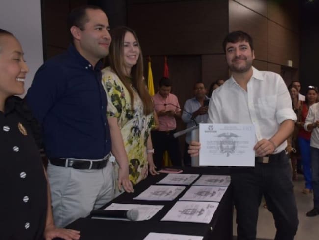 Pumarejo recibe la acreditación como alcalde electo de Barranquilla