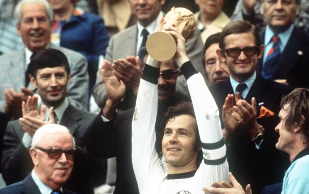 Franz Beckenbauer, capitán de Alemania en el título del 1974 / Getty Images