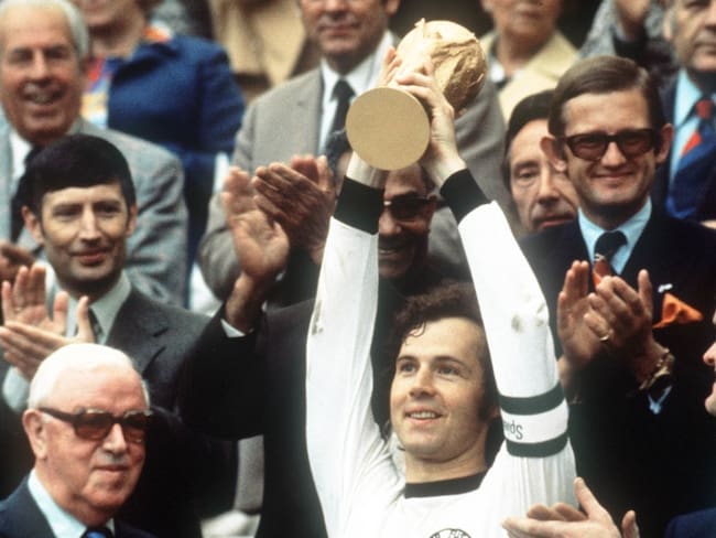 Franz Beckenbauer, capitán de Alemania en el título del 1974 / Getty Images