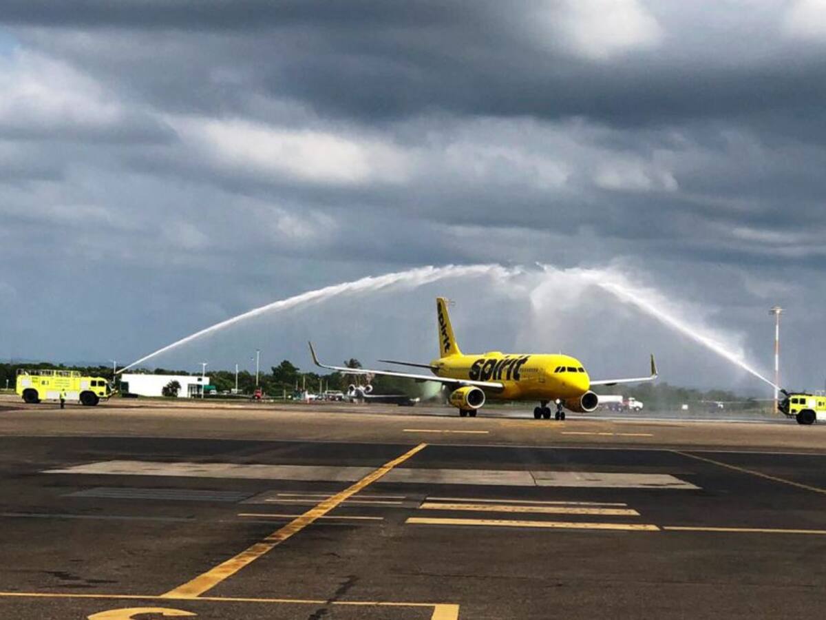 Vuelve la ruta de Spirit Cartagena-Orlando al Aeropuerto de Cartagena