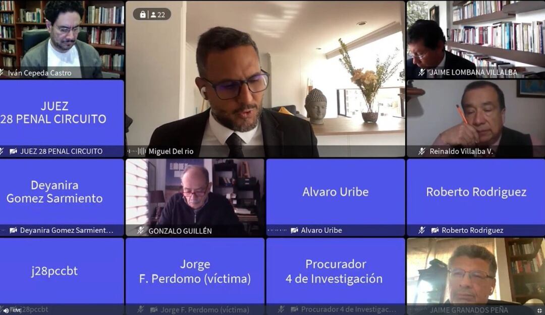 Audiencia caso Álvaro Uribe Vélez 