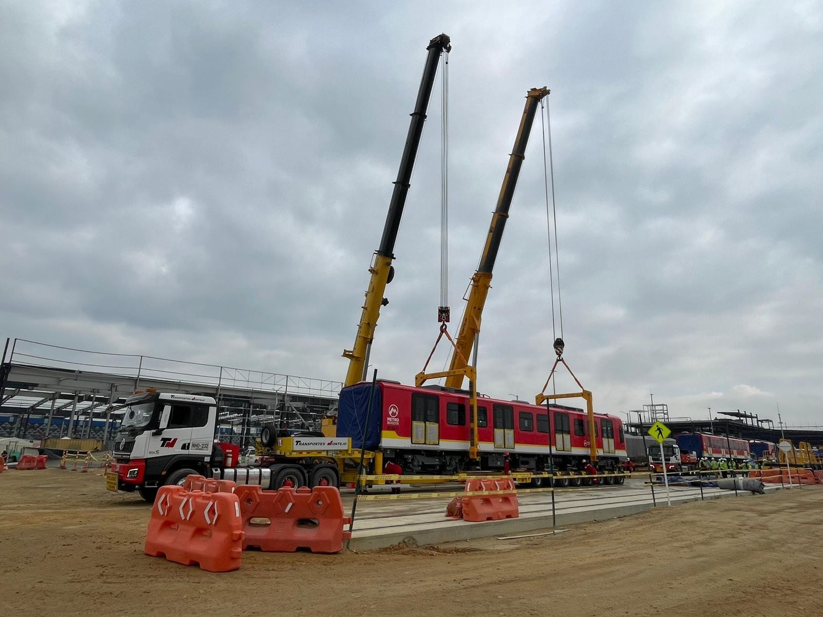 Metro de Bogotá: el quinto tren ya está en la ciudad y pronto iniciará pruebas antes de circular