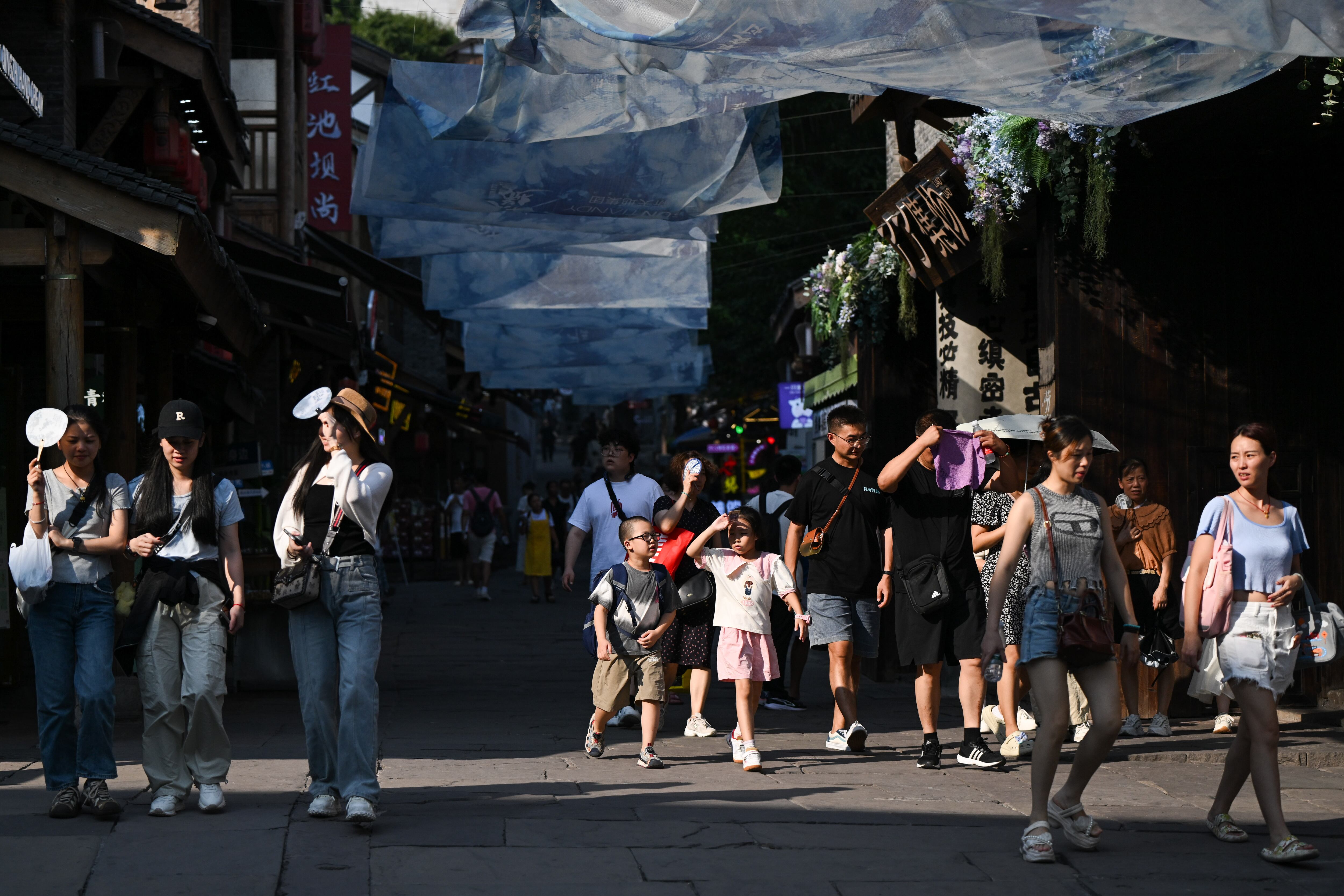 Ola de calor extrema el 18 de septiembre de 2024 en Chongqing, China. (Photo by He Penglei/China News Service/VCG via Getty Images)