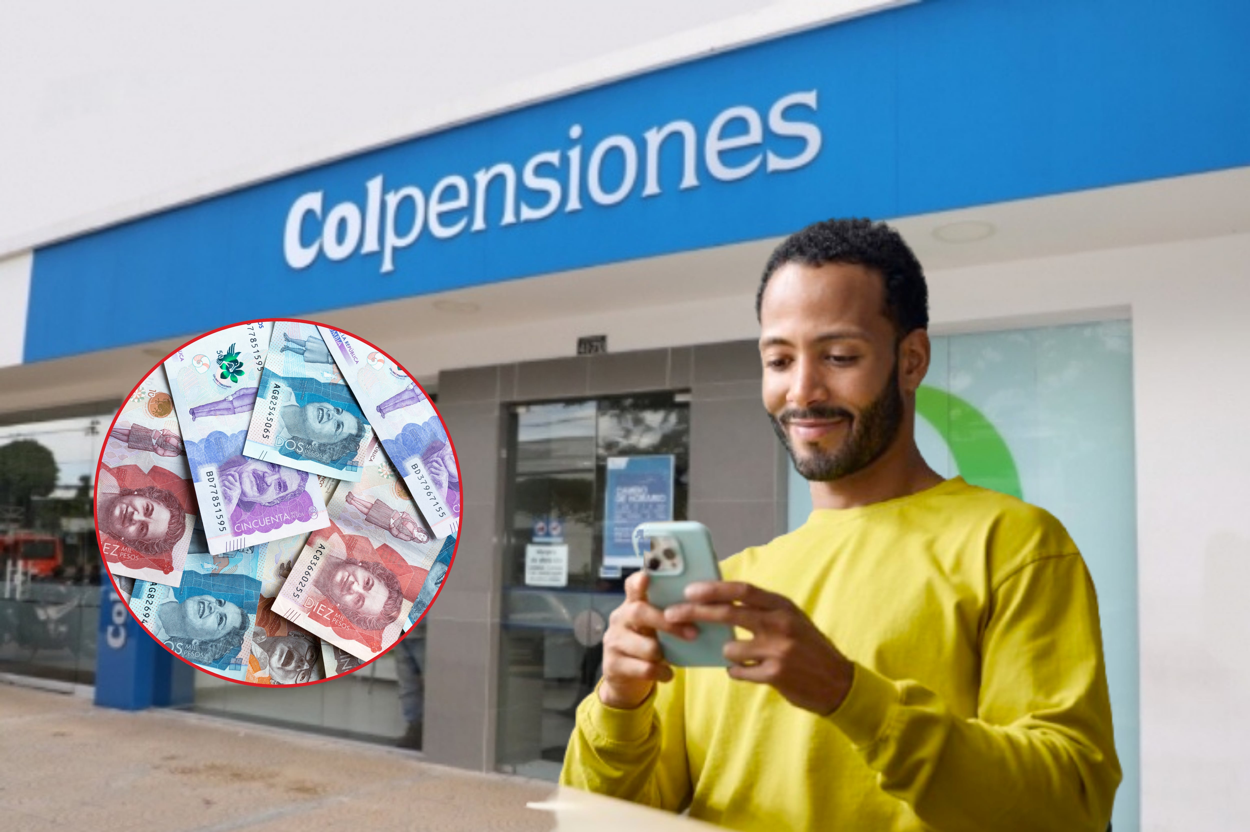 Imagen de referencia. Colpensiones: Colprensa / Pesos colombianos - Trabajador: Getty Images.