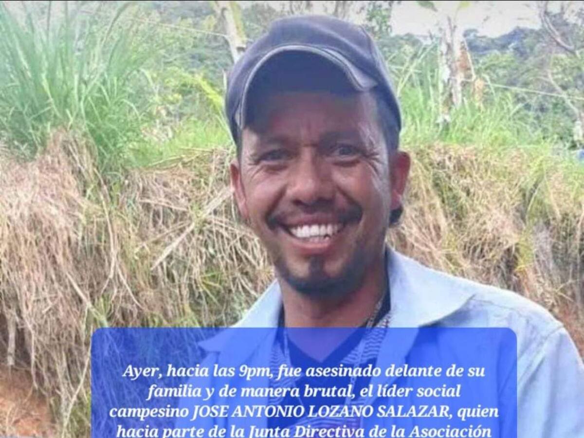 Muerte de líder campesino en el Valle tendría relación con la disidencia Adán Izquierdo