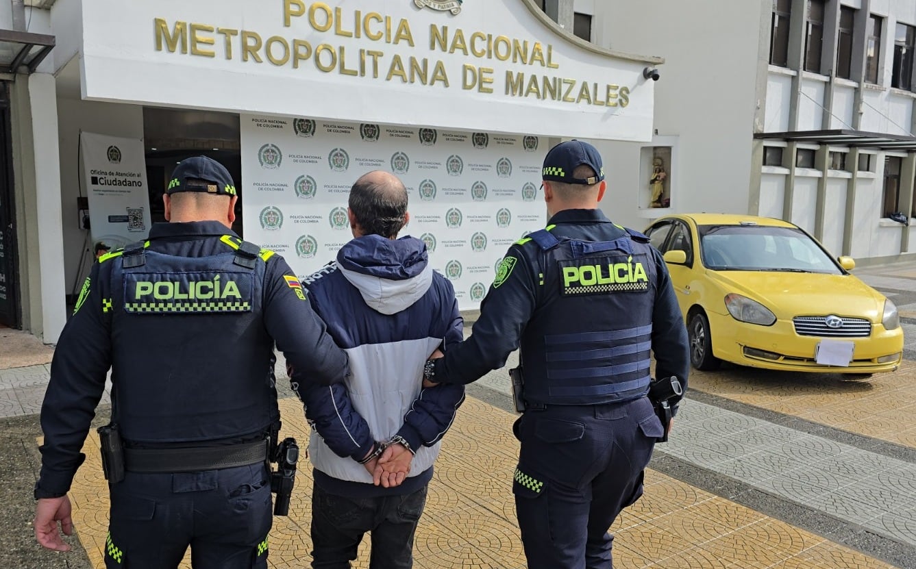 Fotografía suministrada por la Policía Metropolitana de Manizales.
