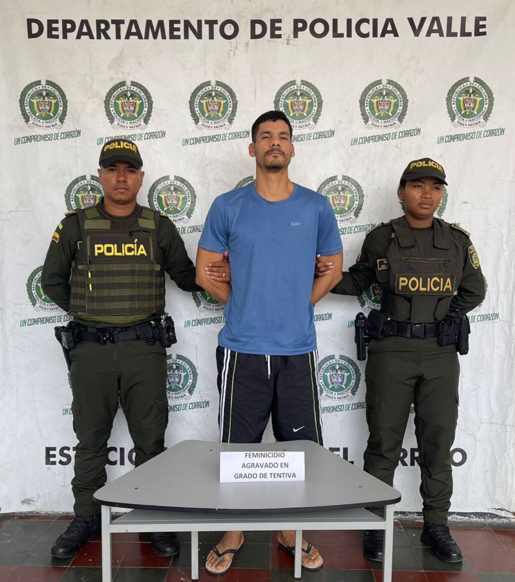 El agresor fue capturado tras el reporte oportuno de la comunidad - Policía Valle