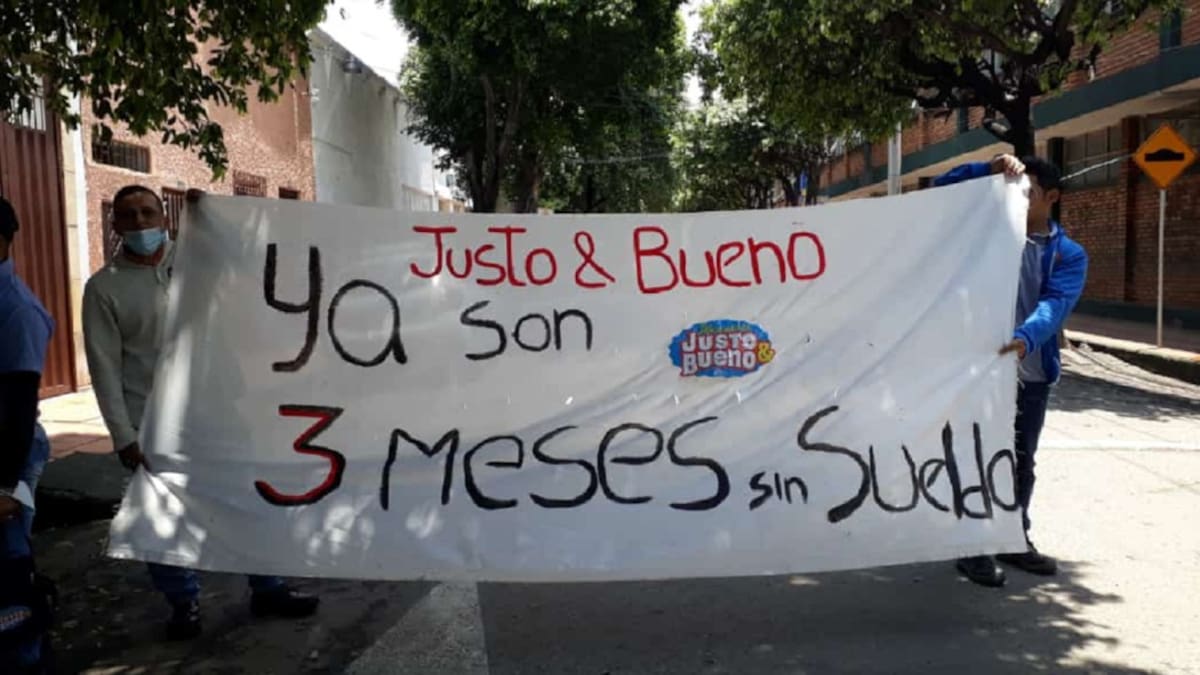 Trabajadores de Justo y Bueno protestaron en Cúcuta