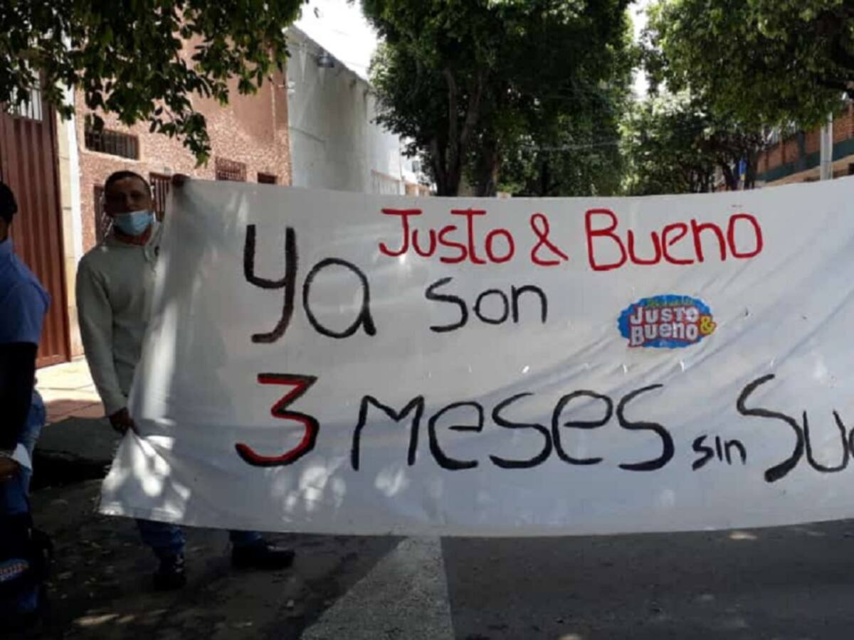 Trabajadores de Justo y Bueno protestaron en Cúcuta