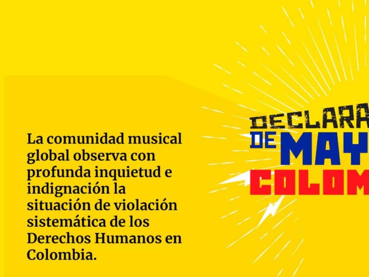 Más de 300 artistas del mundo rechazan la violación a los DDHH en Colombia