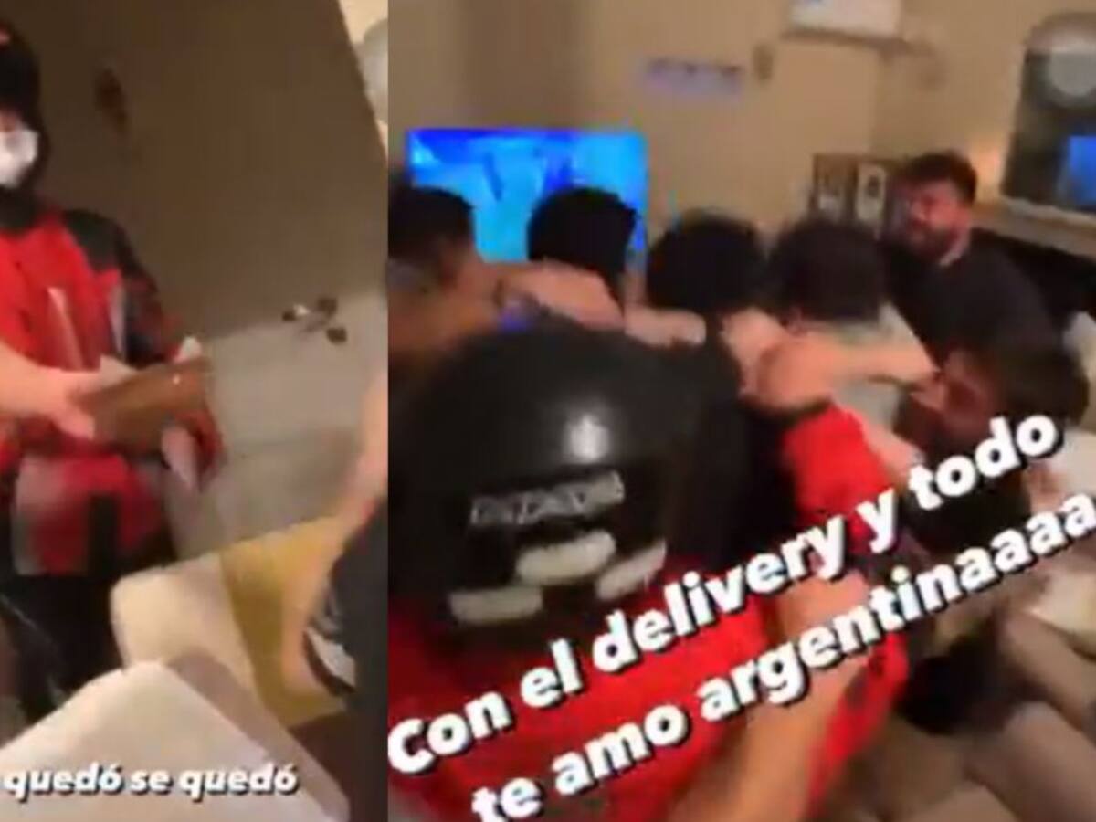Repartidor festejó título de Argentina en casa donde entregó un domicilio