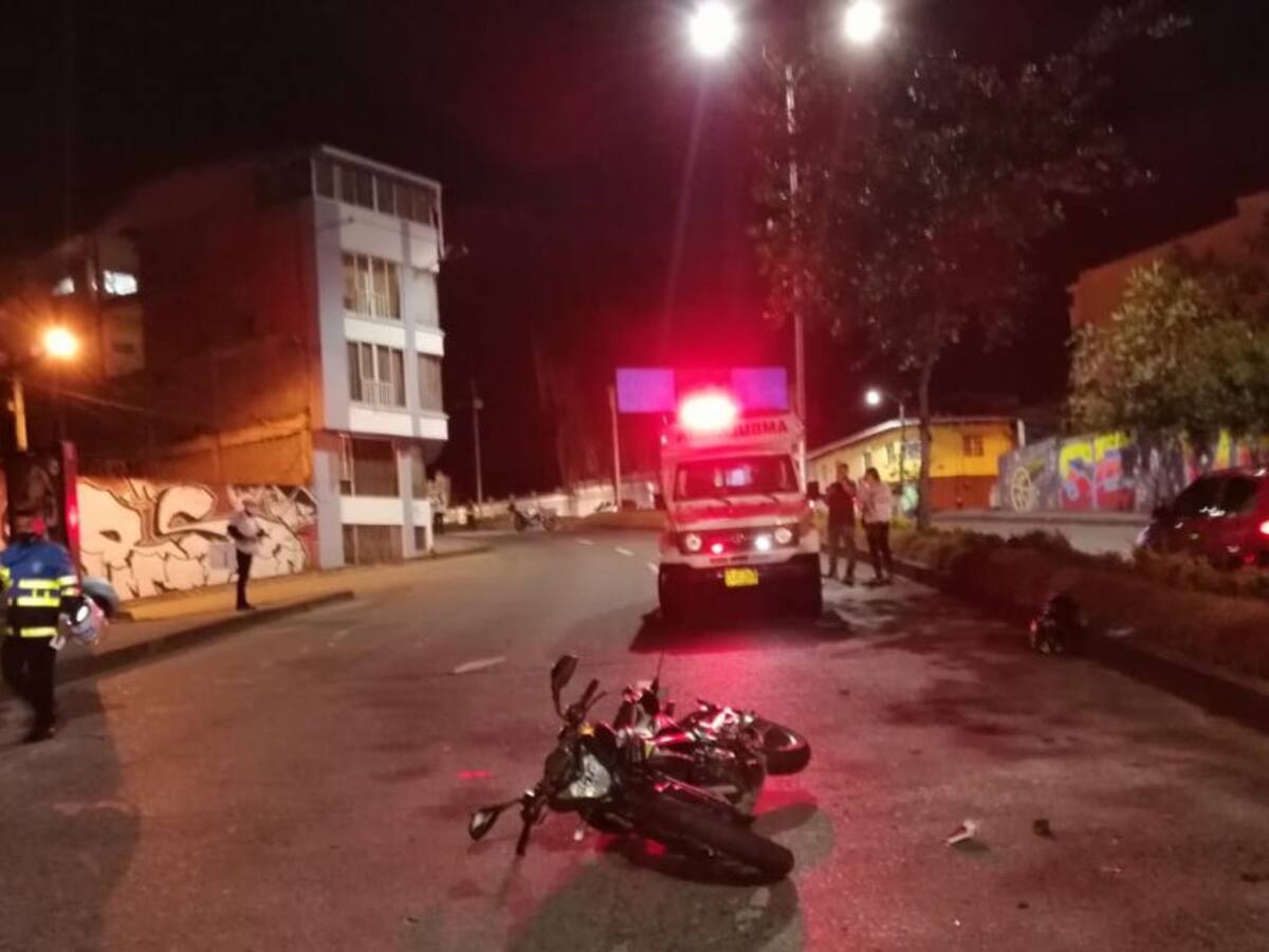 Peatón falleció al ser arrollado por una moto en una avenida de Manizales
