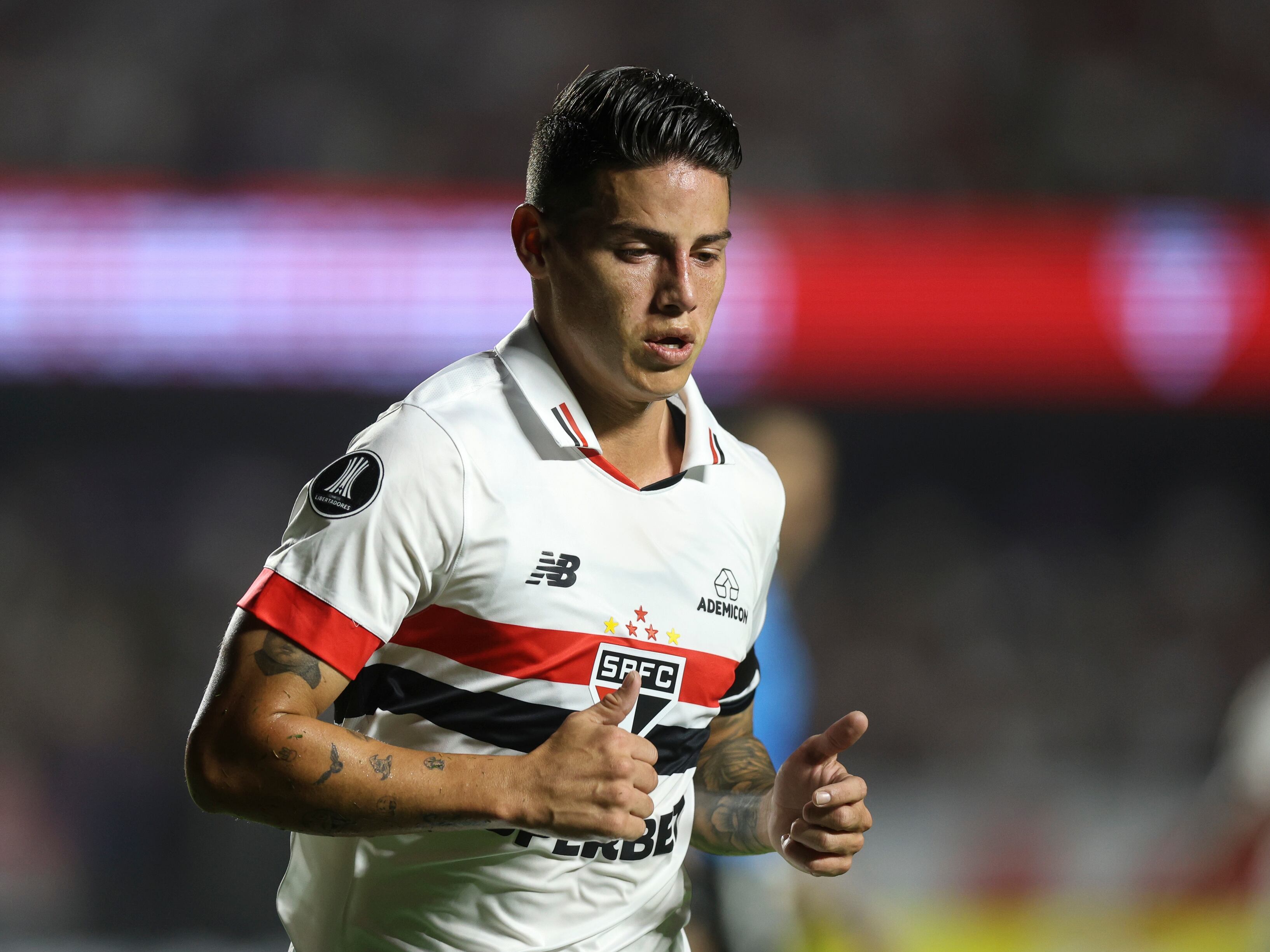 James Rodríguez en su partido ante Cobresal por la Copa Libertadores. (Photo by Alexandre Schneider/Getty Images)