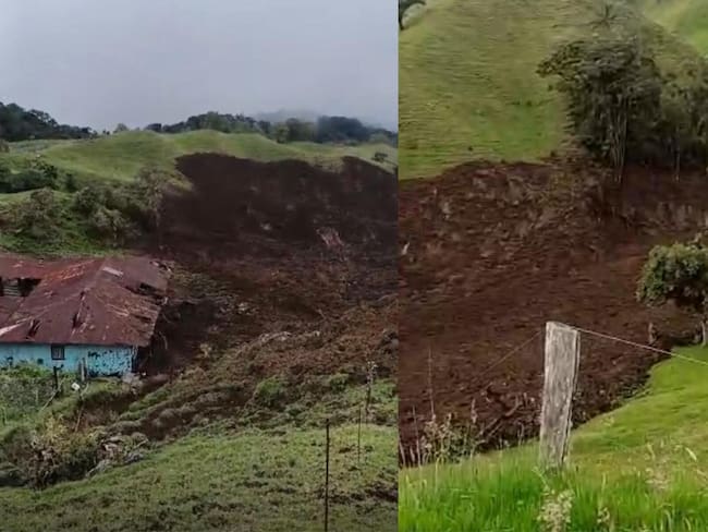 Avalancha deja una persona muerta y dos viviendas afectadas en Villahermosa, Tolima
