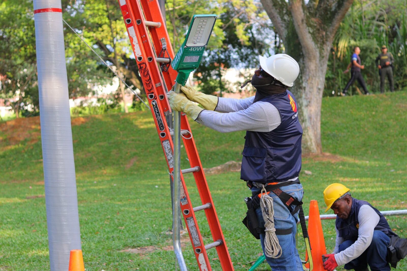 El actual operador del alumbrado público de Cali es la compañía ‘Cali Iluminada’. Foto: Alcaldía de Cali.