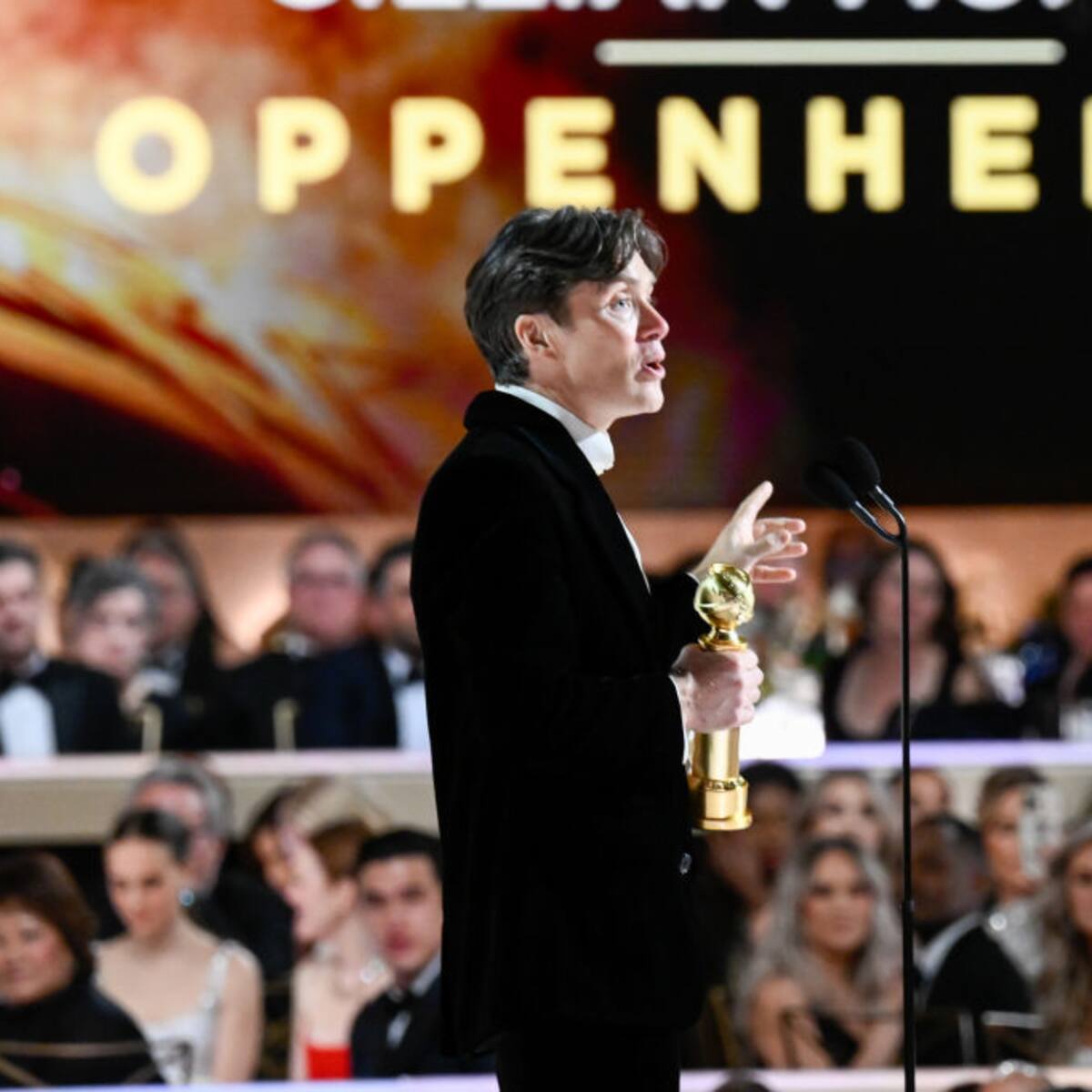 VIDEO | La frase por la que censuraron el discurso de Cillian Murphy en los Globo de Oro