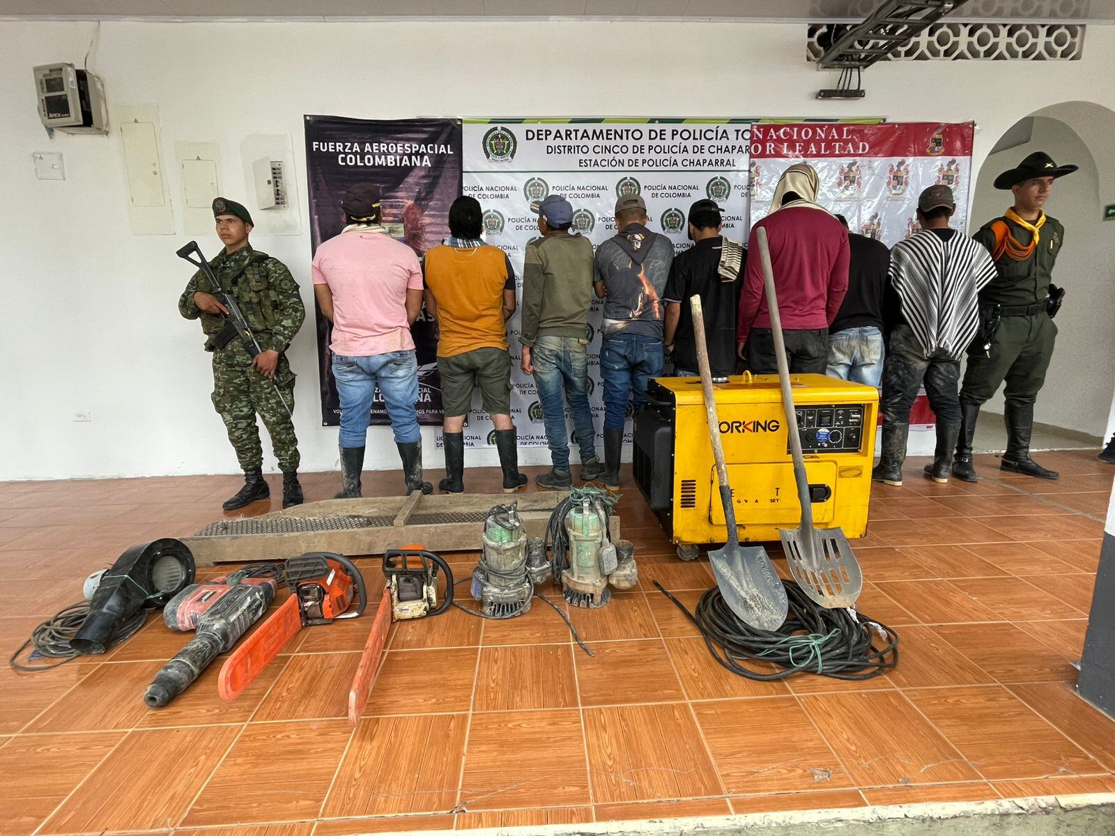 Ocho personas fueron capturadas en zona rural del municipio de Ataco, Tolima.