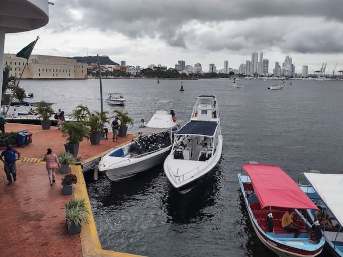 Mantienen bandera amarilla para zarpe de embarcaciones en la bahía de Cartagena