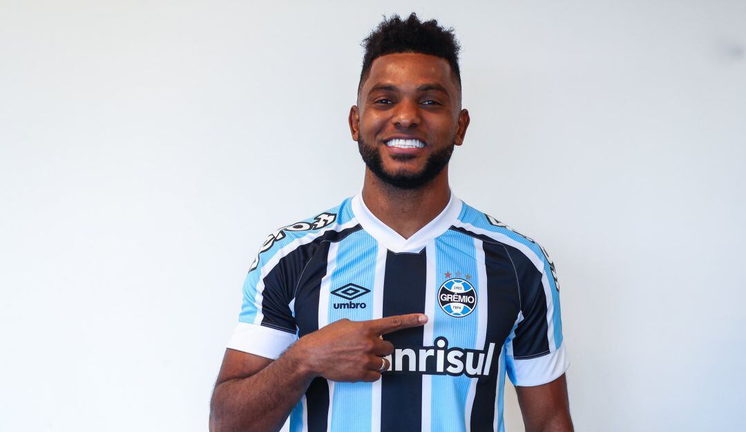 Miguel Ángel Borja usrá la camiseta número 9 del Gremio de Porto Alegre.