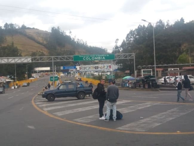 Comerciantes y transportadores iniciaron manifestaciones en Rumichaca