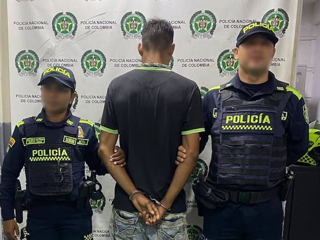 Capturado. // Policía Metropolitana de Cartagena