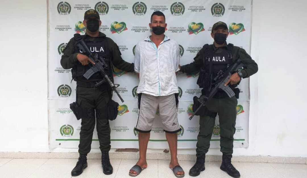 La Policía reportó que Odeiny Carpio Garizao, del cartel de los más buscados, coordinaba y ejecutaba cobros extorsivos a ganaderos y mineros