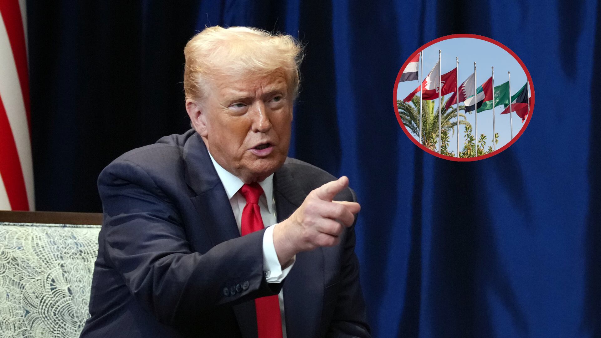 Donald Trump. Foto: Andrew HarnikPaíses de Medio Oriente. Foto: Getty Images.