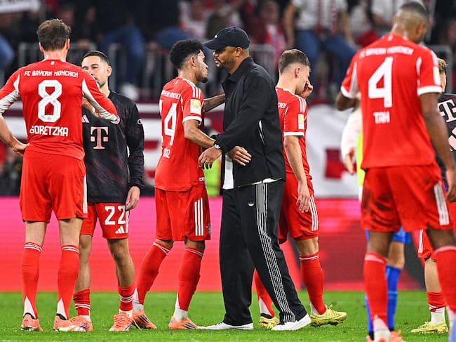 Kompany se mostró preocupado por Luis Díaz y más jugadores del Bayern Múnich, tras la eliminación. (Photo by Tom Weller/picture alliance via Getty Images)