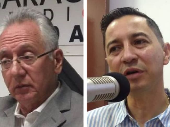 Alcalde saliente Guillermo Jaramillo y alcalde electo Andrés Fabián Hurtado 